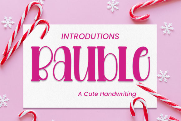 Bauble Display Font for Editorial Design