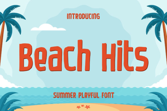 Beach Hits Font for Bold, Playful Campaign Design