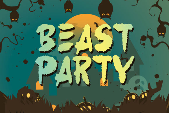 Beast Party Font: A Playful Display Typeface for Editorial Design