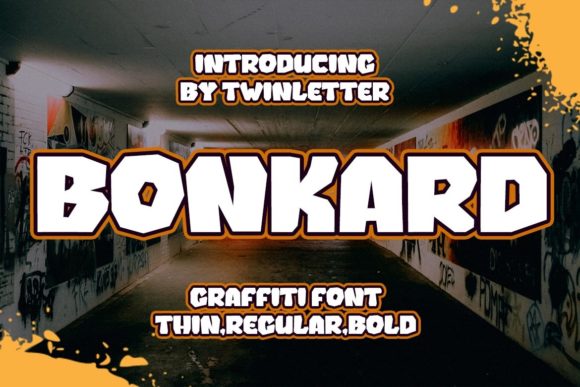 Bonkard Font Review: A Graffiti-Style Display Typeface for Creative Projects