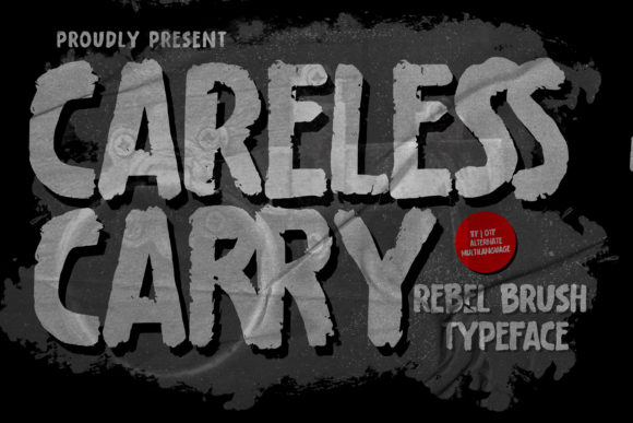 Careless Carry Font: A Bold Display Typeface for Eye-Catching Campaigns