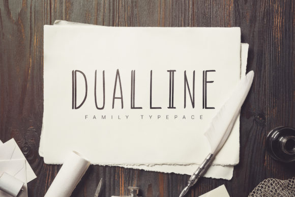 DualLine Font: Modern Display Design for Impact