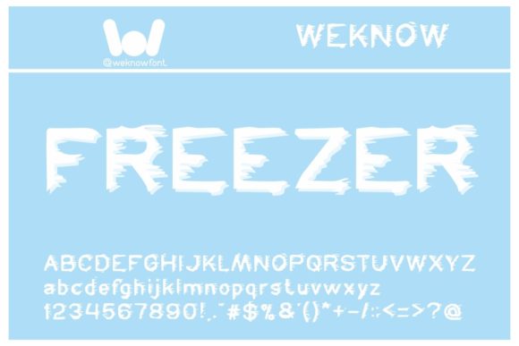 Freezer Font: A Display Typeface for Creative Publishing