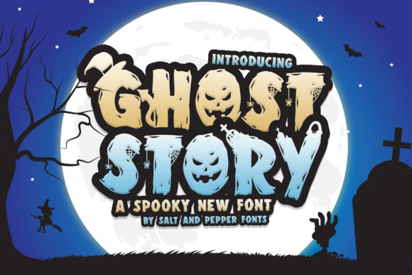 Ghost Story Duo: Spooky Display Font for Creative Projects