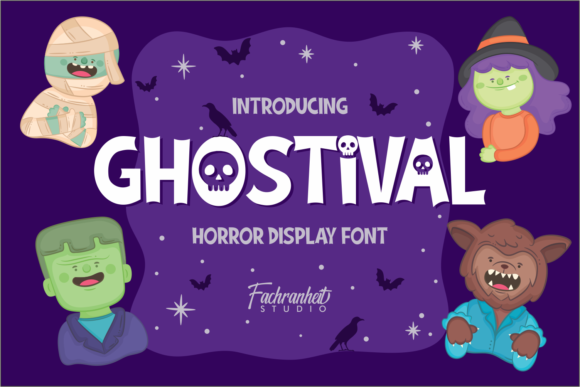 Ghostival Font: A Spooky Display Typeface for Halloween Branding
