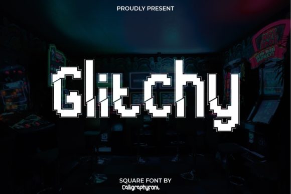 Glitchy Font: A Futuristic Typeface for Creative Makers