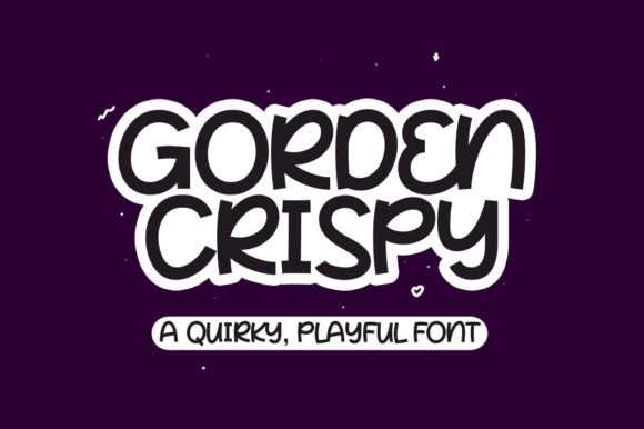 Gorden Crispy Display Font for Bold and Friendly Campaign Design