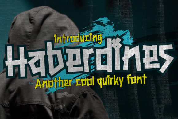 Haberdines Font: A Display Typeface for Urban and Creepy Design Projects