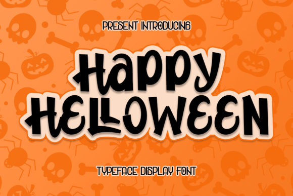 Happy Helloween Font for Spooky Editorial Design