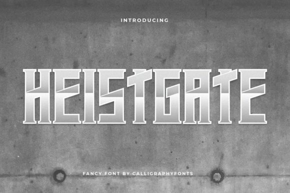 Heistgate Font: A Bold Display Typeface for Editorial Design