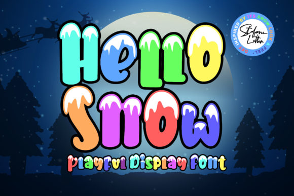 Hello Snow Font: A Playful Display Typeface for Digital Creativity