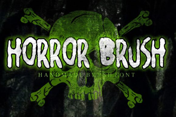 Horror Brush Font for Spooky and Stylish Craft Projects