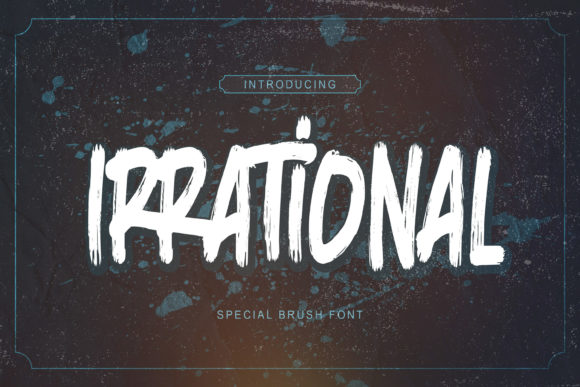 Irrational Display Font for Bold Branding and Marketing