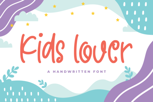 Kids Lover Display Font for Creative Makers and Crafters