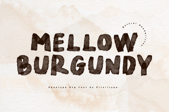 Mellow Burgundy: A Display Font with Elegance and Versatility