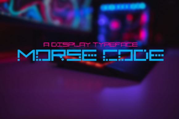Morse Code Font: A Pixel-Style Display Typeface for Web Design