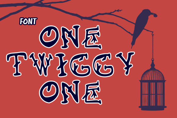 One Twiggy One: A Display Font for Halloween Web Design