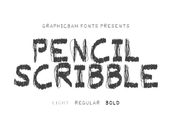 Pencil Scribble Font for Creepy and Creative Editorial Designs