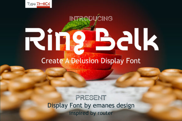 Ring Balk Display Font for Editorial Design