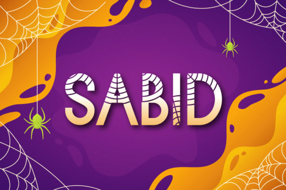 Sabid Font Review: A Halloween-Inspired Display Typeface for Bold Branding