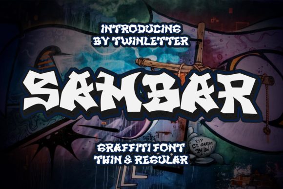 Sambar Font: A Graffiti-Styled Typeface for Bold Creations