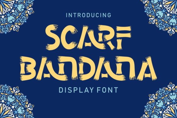 Scarf Bandana Font for Bold Branding and Creative Projects