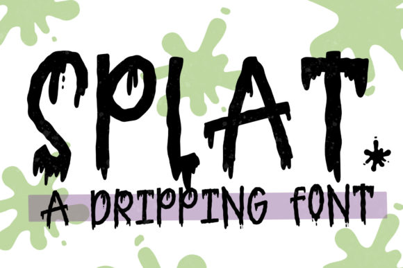 Splat Font: A Spooky Display Typeface for Memorable Branding