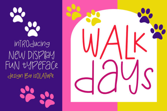 Walk Days Font Review: A Chalkboard-Style Display Typeface for Creative Brands